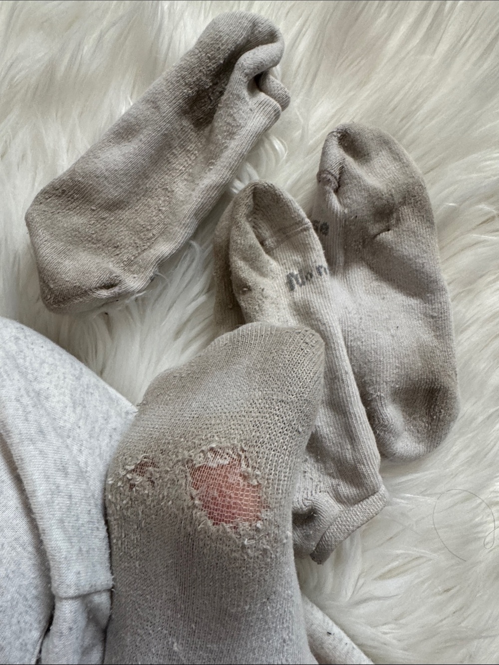 2 pairs of Well worn Light Gray Low-Cut Socks - Pack of 2
